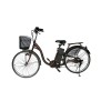 Електрически дамски велосипед, 250W, 6 скорости, кафяво
