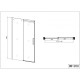 Преграден душ параван с плъзгаща врата "ELEGANCE", хром