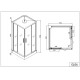 Хидромасажна душ кабина "TWIST", 80-90x215 см.