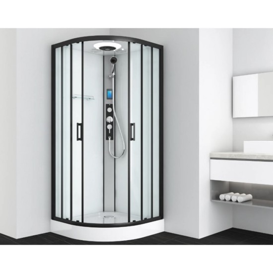 Хидромасажна душ кабина "AUSTIN BLACK", 90x90x215 см.