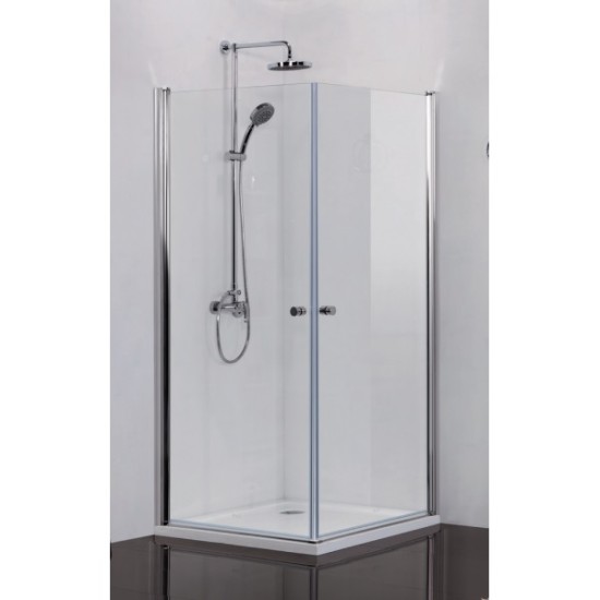 Душ кабина "VEGA 2", квадратна, хром, с две отваряеми врати Душ кабина "VEGA 2", квадратна, хром, с две отваряеми врати