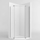 Душ кабина ПЕТОЪГЪЛНА, хром