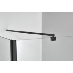 Стационарен параван за баня "ELITE BLACK", в черно Стационарен параван за баня "ELITE BLACK", в черно