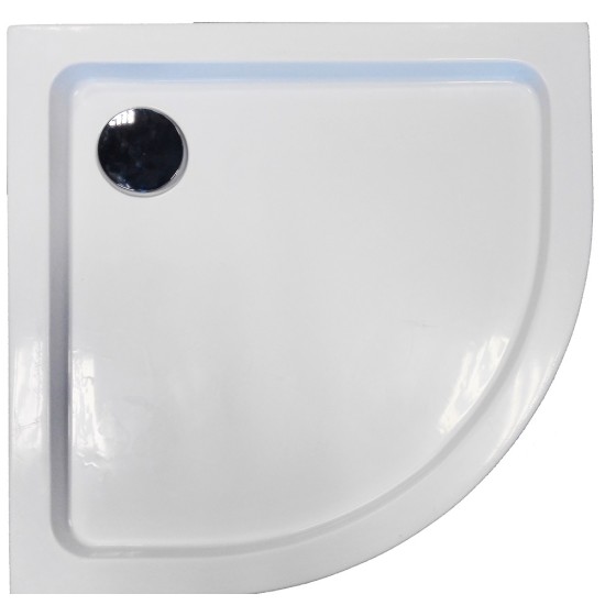 Овално акрилно душ корито "BORA 2", 80-90 см.