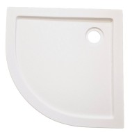 Овално акрилно душ корито "ZEUS STONE", 80-90 см бяло