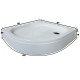 Овално акрилно душ корито "SILBA SET", 80-90 см.
