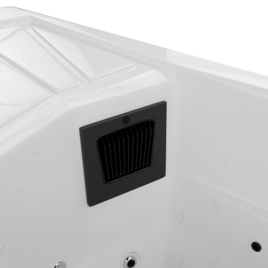 ICE BAD WHITE Ледена вана  и уелнес джакузи  с покривало + стъпала 210x110x80 см ICE30