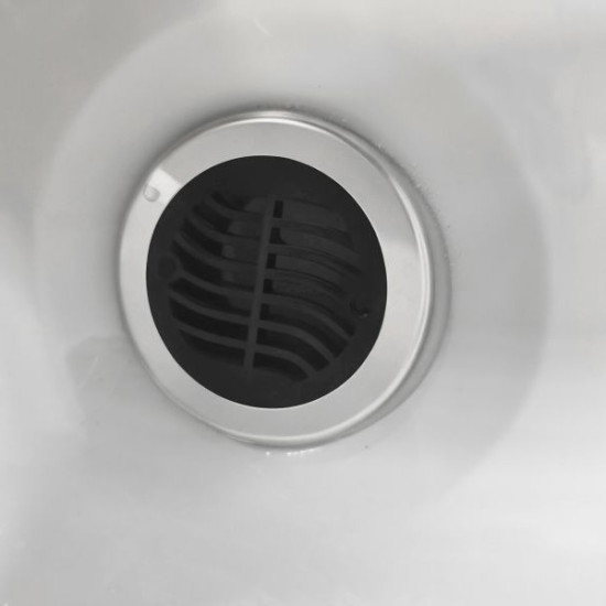 ICE BAD WHITE Ледена вана  и уелнес джакузи  с покривало + стъпала 210x110x80 см ICE30