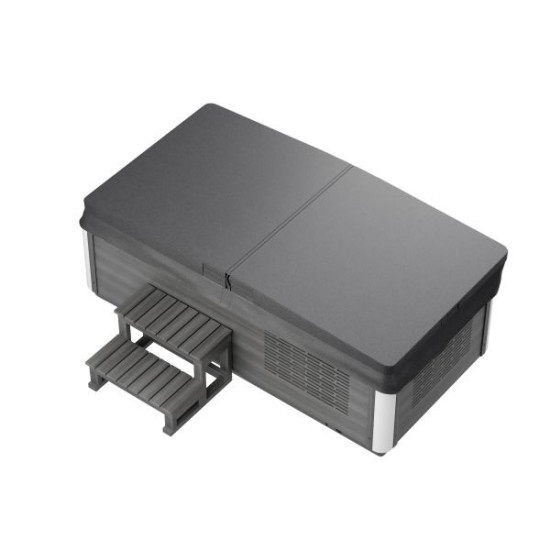 ICE BAD WHITE Ледена вана  и уелнес джакузи  с покривало + стъпала 210x110x80 см ICE30