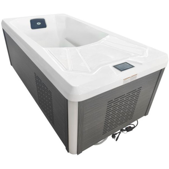 ICE BAD WHITE Ледена вана  и уелнес джакузи  с покривало + стъпала 210x110x80 см ICE30