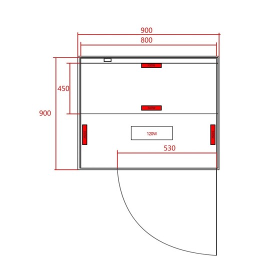 Инфрачервена кабина "Malmö 1", за един