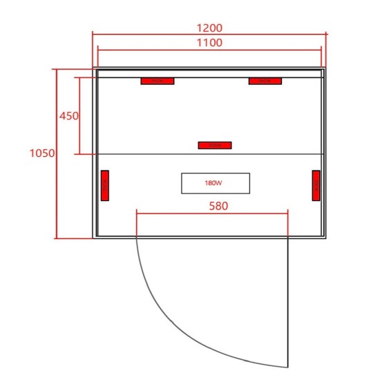Инфрачервена кабина "Malmö 2", за двама