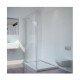 Стационарен параван за баня "SMARTFLEX", хром, 50-120х195 см.