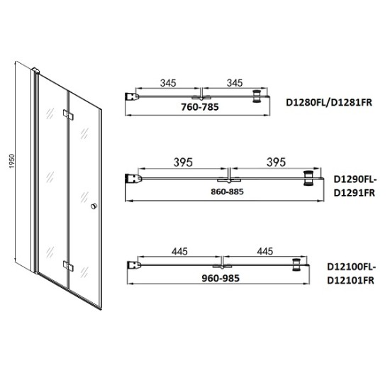 Сгъваема врата "SMARTFLEX", хром, 80-100х195 см. Сгъваема врата "SMARTFLEX", хром, 80-100х195 см.