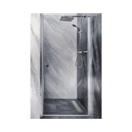 Люлееща врата за баня "BRAVA SANOFLEX", хром, 70-100х195 см.