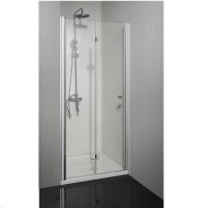 Сгъваема врата "SIMPLYFLEX", хром, 80-90х195 см.