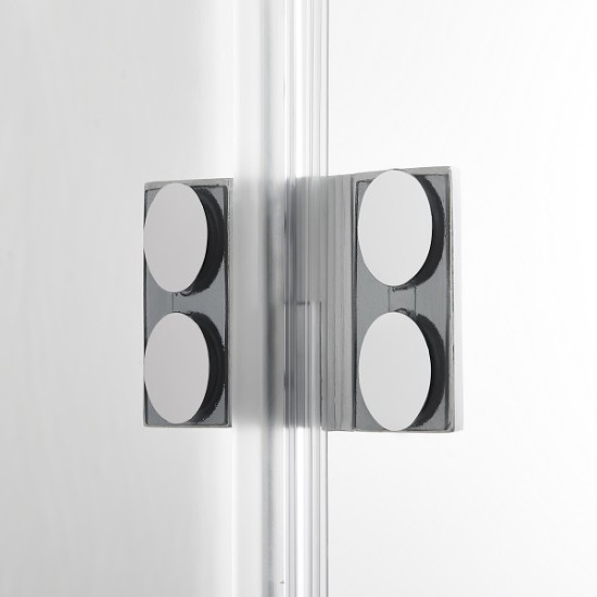 Сгъваема врата "SMARTFLEX", хром, 80-100х195 см. Сгъваема врата "SMARTFLEX", хром, 80-100х195 см.