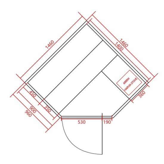 Финландска сауна "TALLINN", за трима
