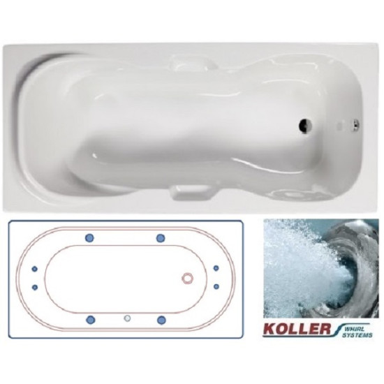 Хидромасажна вана Fiji Future 170х75х61см, комплект