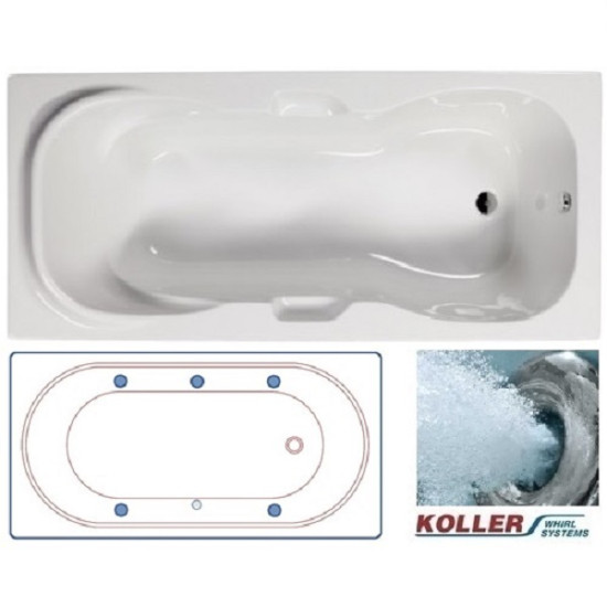 Хидромасажна вана Fiji Power 1, 170х75х61см, комплект