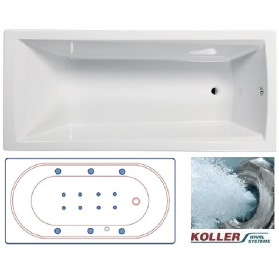 Хидромасажна вана Gala Power 2, 170х75х61см, комплект