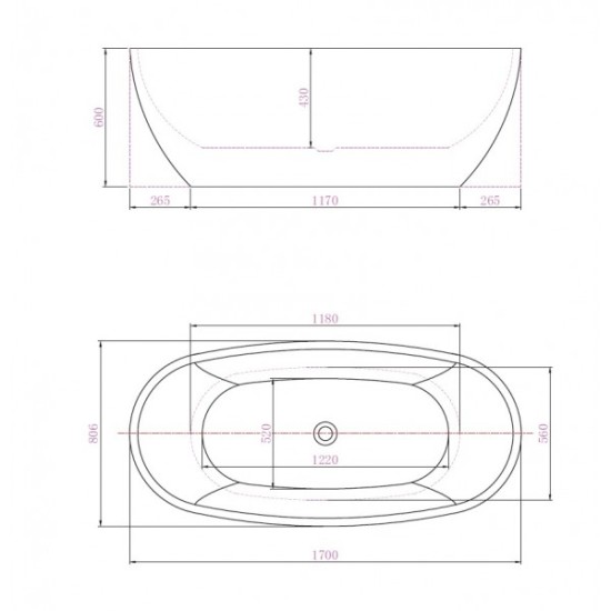 Свободностояща вана "MANHATTEN", в черно