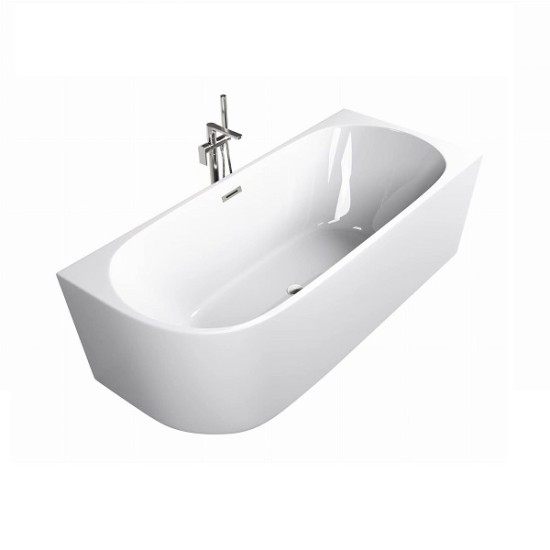 Свободностояща вана "FARO", в бяло - дясна