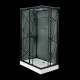 Затворена душ кабина с таван  "DECO BLACK 2" 80x120x215 см. TM3008