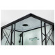 Затворена душ кабина с таван  "DECO BLACK 2" 80x120x215 см. TM3008