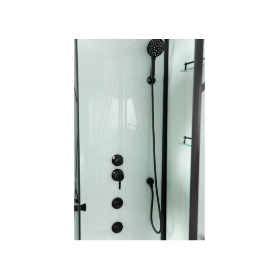 Затворена душ кабина с таван  "DECO BLACK 2" 80x120x215 см. TM3008